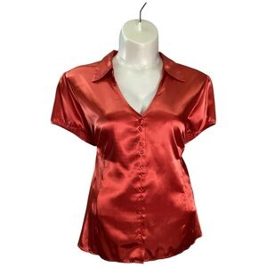 Plus Size, Lane Bryant, Shimmering, Rust Colored Blouse, Size 4X 26/28